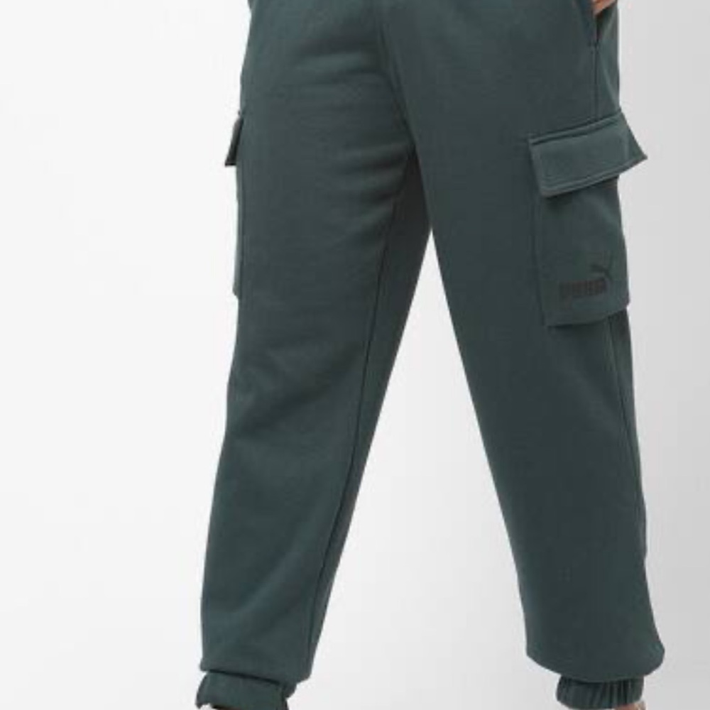 Puma Forest Green Cargo Joggers